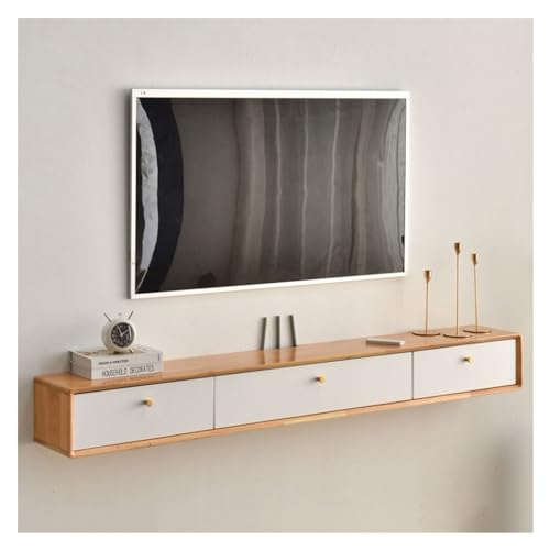 Lowboard Schwebender TV-Ständer aus Holz, 78,7 Zoll schwimmendes Entertainment-Center for bis zu 80-Zoll-Fernseher, TV-Schrank, Medienkonsole, Holz-Aufbewahrungsbox unter dem Fernseher for das Wohnzim Lowboard Schwebender TV-Ständer aus Holz, 78,7 Zoll schwimmendes Entertainment-Center for bis zu 80-Zoll-Fernseher, TV-Schrank, Medienkonsole, Holz-Aufbewahrungsbox unter dem Fernseher for das Wohnzim von Shihan-2015