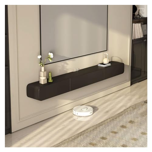 Lowboard Schwebender TV-Ständer aus Holz zur Wandmontage mit Medienschrank und zwei Schubladen, modernes, platzsparendes Entertainment-Center for Fernseher, Dekoration for Wohnzimmer, Heimbüro Fernseh Lowboard Schwebender TV-Ständer aus Holz zur Wandmontage mit Medienschrank und zwei Schubladen, modernes, platzsparendes Entertainment-Center for Fernseher, Dekoration for Wohnzimmer, Heimbüro Fernseh von Shihan-2015