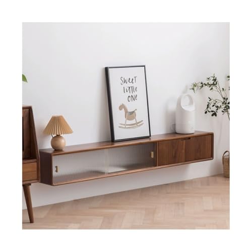 Lowboard Schwebendes TV-Gerät, 70,8''/78,7'' Wand-TV-Schrank, schwebende Regale mit Tür, moderne Holz-Entertainment-Medienkonsole, große TV-Bank mit Stauraum for Wohnzimmer und Schlafzimmer Fernsehtis von Shihan-2015