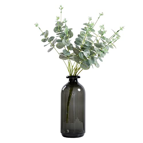 Modern Nordic Schwarz Transparent Glas Blume Anordnung Vase Kreative Tisch Getrocknete Blumen Dekorationen Desktop Ornamente Blumenstrauß(Groß) von Shihan-2015