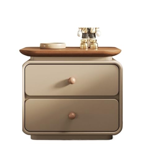 Nachttische Khaki Ribbon Tray Nachttisch Aufbewahrung Schlafzimmer Nachttisch Doppelschublade Aufbewahrungsschrank Nachtschrank(Groß) von Shihan-2015