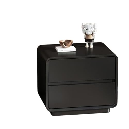 Nachttische Schwarz Lack Doppel Nachttisch Home Wohnzimmer Schlafzimmer Studie Kleine Lagerung Schrank Holz Nachtschrank(Mittel) von Shihan-2015