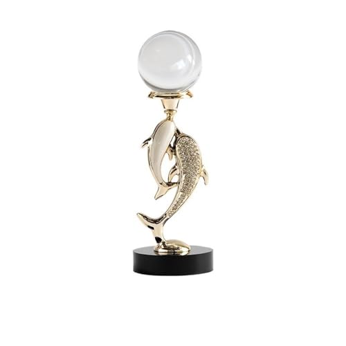 Shihan-2015 Deko Skulptur Modernes Licht Luxus Kristall Delphin Form Wohnmöbel Wohnzimmer Weinschrank Desktop Dekoration Statue(Groß) von Shihan-2015