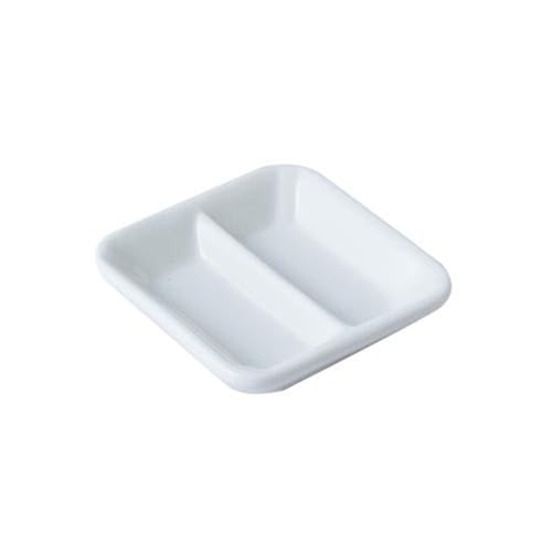 Shihan-2015 Dipschälchen Snackschalen Quadratische Dip-Schalen aus Keramik, kleine Sojasaucenschale, perfekt for Dips, Snacks, Tapas und Knabbereien Tauchsauce-Schüsseln von Shihan-2015