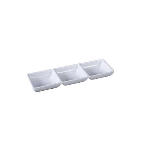 Shihan-2015 Dipschälchen Snackschalen Weißer Dip-Unterteller for Party-Snacks, Gewürze, Dips, Knabbereien, knusprige Nüsse, Tapas, Sojasauce Tauchsauce-Schüsseln von Shihan-2015