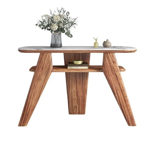 Shihan-2015 Eingangsbereich 46" Farmhouse Massivholz-Konsolentische, Flurtisch mit Tischplatte aus Kunstmarmorfurnier, Sofatisch mit Ablage for Wohnzimmer-Foyer-Korridor Präsentation von Shihan-2015
