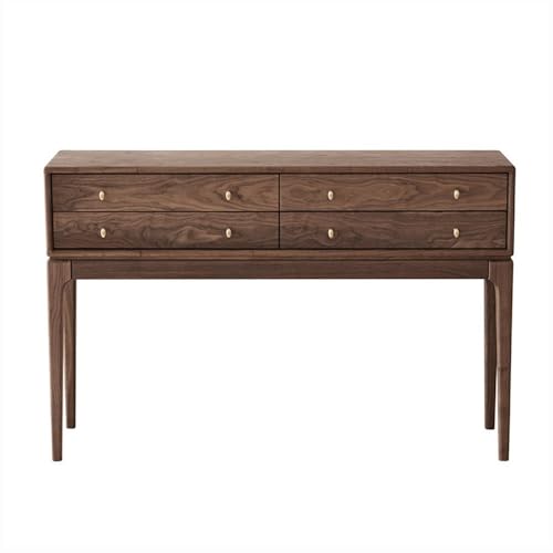 Shihan-2015 Eingangsbereich 47,24" Konsolentisch mit 4 Schubladen, Flurtisch aus Holz im Landhausstil, einzigartiger Retro-Eingangstisch, Sofatisch for Wohnzimmer, Foyer, Flur Präsentation(Bruin) von Shihan-2015