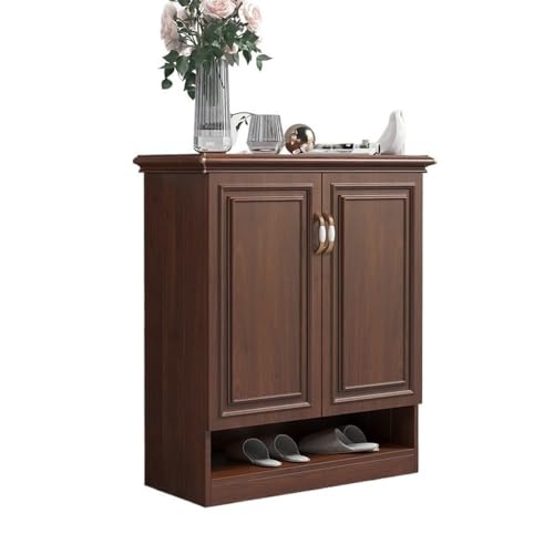 Shihan-2015 Eingangsbereich 80 cm Schuhschrank for den Eingangsbereich, 36 cm schmaler Schuhschrank, 4-lagiges, unabhängiges Lagerregal - Braun Organizer von Shihan-2015