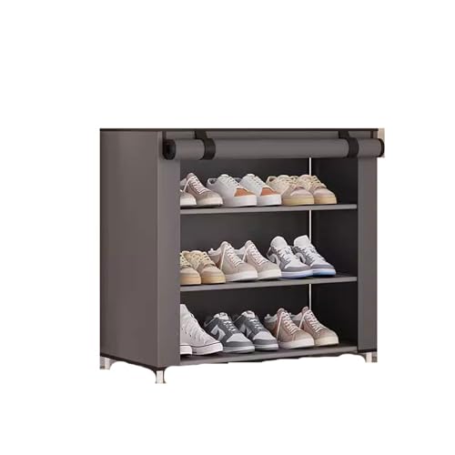 Shihan-2015 Eingangsbereich Einfache Schuhregal-Tür-Haushalts-Staubdichte Mietwohnung mit Schuhschrank-Schlafsaal-Mehrschicht-Großraum Organizer(Grigio) von Shihan-2015