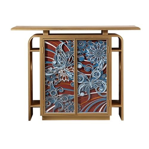 Shihan-2015 Eingangsbereich Eingangsschrank, Sideboard-Aufbewahrungsschrank, Vintage-Akzentschrank, 2-türiger Buffet-Server-Konsolenschrank for Küche, Esszimmer, Wohnzimmer, Flur Präsentation(Gold) Shihan-2015 Eingangsbereich Eingangsschrank, Sideboard-Aufbewahrungsschrank, Vintage-Akzentschrank, 2-türiger Buffet-Server-Konsolenschrank for Küche, Esszimmer, Wohnzimmer, Flur Präsentation(Gold) von Shihan-2015