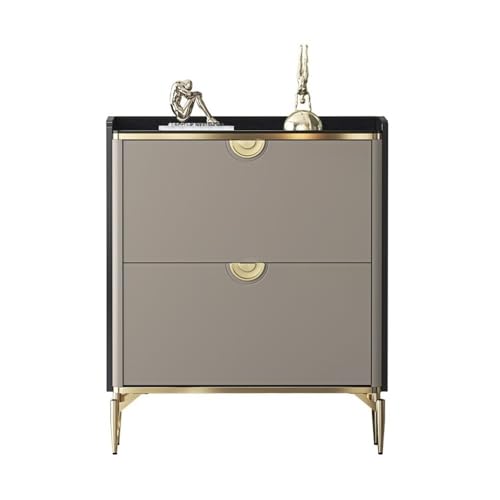 Shihan-2015 Eingangsbereich Heller, luxuriöser, moderner, Grauer, schmaler Schrank mit großer Kapazität for den Eingangsbereich, 3 Klappeimer, ultradünner Schuhschrank for den Heimgebrauch Organizer von Shihan-2015