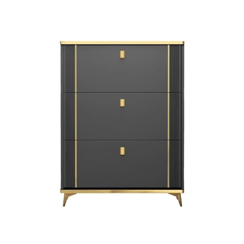 Shihan-2015 Eingangsbereich Moderner, modischer schwarzer Schuhschrank mit 3 Klappschubladen, versteckter und unabhängiger offener Aufbewahrung, Eingang Organizer Shihan-2015 Eingangsbereich Moderner, modischer schwarzer Schuhschrank mit 3 Klappschubladen, versteckter und unabhängiger offener Aufbewahrung, Eingang Organizer von Shihan-2015