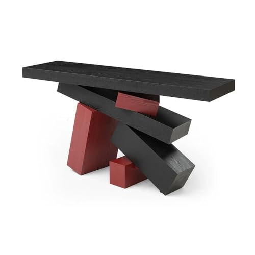 Shihan-2015 Eingangsbereich Moderner Konsolentisch, schmaler Sofatisch mit Holzakzent und einzigartigem Design, Eingangstisch for Wohnzimmer, Flur, Foyer, Eingang, Schlafzimmer Präsentation von Shihan-2015