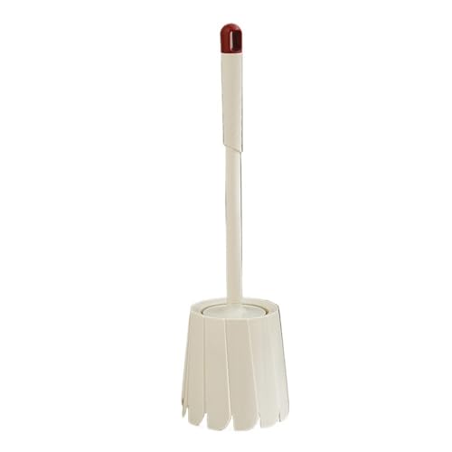 Shihan-2015 Klobürste Reinigungs-Toilettenbürste, Haushalts-Badezimmer-Toilettenreinigungs-Toilettenbürste mit Sockel, Badezimmer-Bürste mit langem Griff Toilettenbürste(Weiß) von Shihan-2015