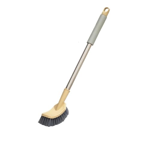 Shihan-2015 Klobürste Toilettenbürste Haushalt Wandmontage Langer Griff Toilette Waschen Toilette Hängen Weichen Borsten Toilettenbürste(Yellow) von Shihan-2015