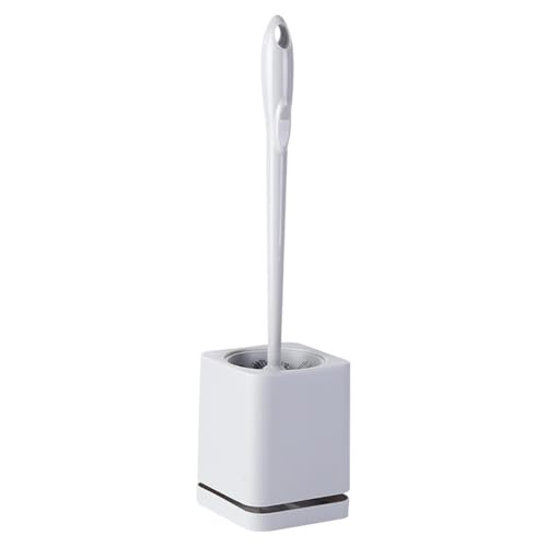 Shihan-2015 Klobürste Toilettenbürste Haushaltskunststoff Langer Griff Punch-freies Wand-Bodenreinigungsset Toilettenbürste(Weiß) von Shihan-2015