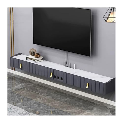 Shihan-2015 Lowboard Schwebender TV-Ständer mit Kabellöchern, an der Wand montiertes schwebendes TV-Regal for unter dem TV, Entertainment-Center, Moderne Medienkonsole for das Wohnzimmer Fernsehtisch Shihan-2015 Lowboard Schwebender TV-Ständer mit Kabellöchern, an der Wand montiertes schwebendes TV-Regal for unter dem TV, Entertainment-Center, Moderne Medienkonsole for das Wohnzimmer Fernsehtisch von Shihan-2015