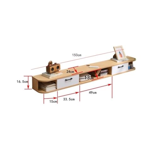 Shihan-2015 Lowboard Schwebender TV-Ständer mit Schublade, Media Console Entertainment Center for den Unterschrank des Fernsehers Fernsehtisch(Weiß) von Shihan-2015