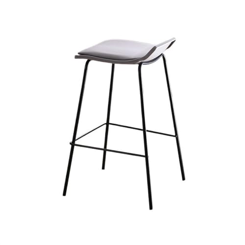 Shihan-2015 Tresenstuhl Einfache Barhocker Eisen Hochhocker Barstuhl Coffee Shop Inselstuhl Schwarz Moderne Barhocker Barstuhl(Grigio) von Shihan-2015