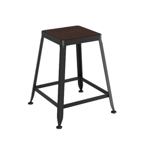 Shihan-2015 Tresenstuhl Kleiner rückenfreier Barhocker aus Eisen, for Restaurants und Bars, aus Holz, 45 cm Barstuhl von Shihan-2015