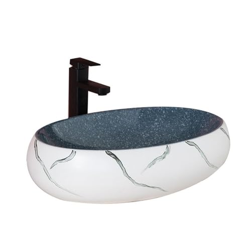 Waschtisch Nordic Art Oval Aufsatzwaschbecken Badezimmer Verdickte Hochtemperatur-Keramikspüle Bad Waschbecken Waschtisch Nordic Art Oval Aufsatzwaschbecken Badezimmer Verdickte Hochtemperatur-Keramikspüle Bad Waschbecken von Shihan-2015
