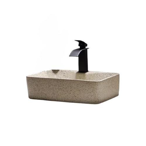 Waschtisch Rechteckiges Badezimmer-Waschbecken aus Keramik, moderne Aufsatzwaschbecken, Schüssel Bad Waschbecken Waschtisch Rechteckiges Badezimmer-Waschbecken aus Keramik, moderne Aufsatzwaschbecken, Schüssel Bad Waschbecken von Shihan-2015