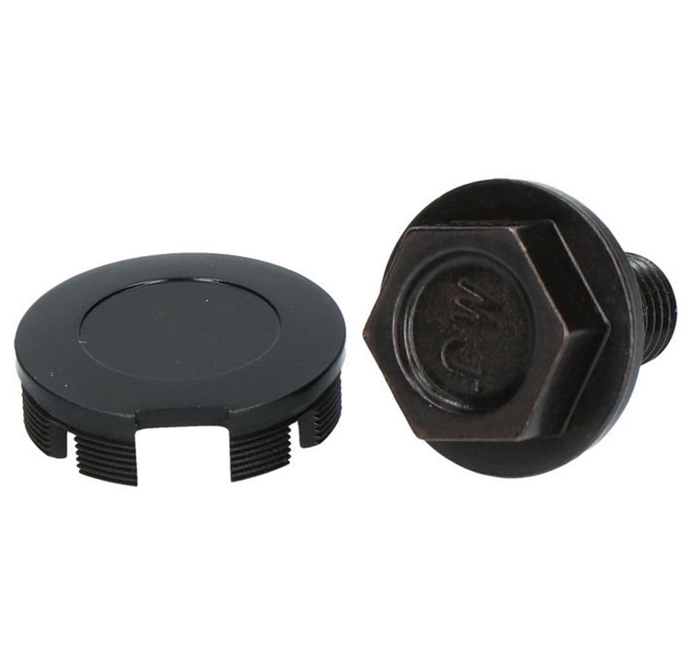 Shimano Schraube SHIMANO Kurbelbefestigungsschraube f. FC-6000 + Abdeckkappe schwarz Fa von Shimano