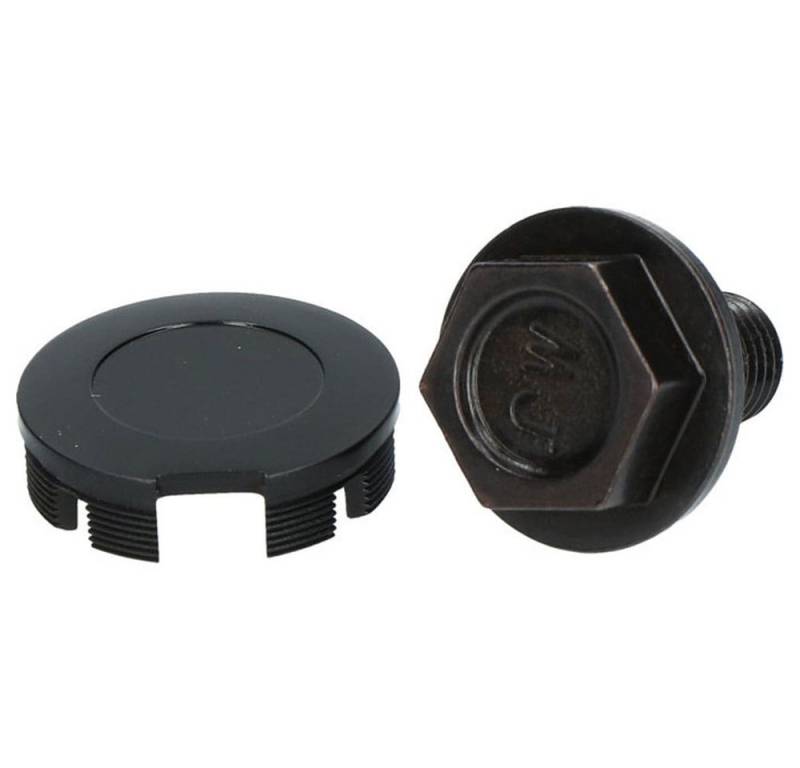 Shimano Schraube SHIMANO Kurbelbefestigungsschraube f. FC-6000 + Abdeckkappe schwarz Fa von Shimano