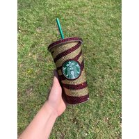 Granat Und Gold Strass Starbucks 24 Oz Wiederverwendbarer Cold Cup, Starbucks, Unzen Cup Granat Und Gold Strass Starbucks 24 Oz Wiederverwendbarer Cold Cup, Starbucks, Unzen Cup von ShimmeringShelbys