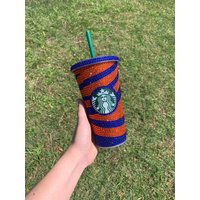 Orange Und Blau Strass Starbucks 24 Unze Wiederverwendbare Kalte Tasse, Cup, Starbucks, Unzen Cup Orange Und Blau Strass Starbucks 24 Unze Wiederverwendbare Kalte Tasse, Cup, Starbucks, Unzen Cup von ShimmeringShelbys