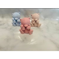 Geschenkidee Handgemachter Jesmonite Teddybär, Einzigartiges Geschenk Für Kinder & Erwachsene, Deko Figur, Nachhaltige Geschenkidee von ShimoSDesign