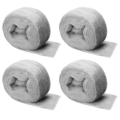 Shineboc 4 Rollen 00000 Stahlwolle Gegen Mäuse, 16m Wirksam für Löcher, Wand Risse, Nagerstop - Mäuseabwehr für Haus, Garage und Garten Shineboc 4 Rollen 00000 Stahlwolle Gegen Mäuse, 16m Wirksam für Löcher, Wand Risse, Nagerstop - Mäuseabwehr für Haus, Garage und Garten von Shineboc