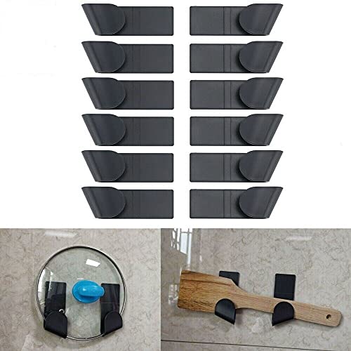 12 Stück Wandmontage-Topf-/Pfannendeckel-Aufbewahrungshalter für Zuhause, Küchenutensilien, Organisation von Shinekoo