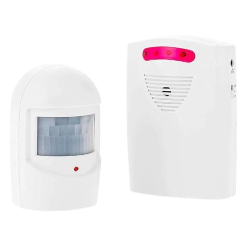 Shinekoo Auffahrt Bewegungsmelder Alarm Wireless Auffahrt Sicherheitsgerät Wasserdicht PIR Bewegungsmelder Detektor Indoor Outdoor Garage Alarm Besuchererinnerung von Shinekoo