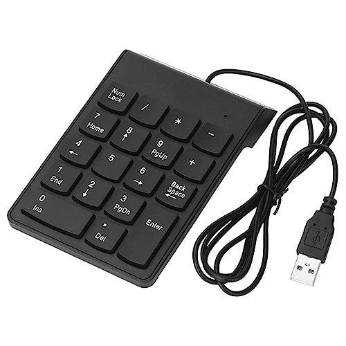 Shinekoo Mini 18 Tasten Wireless Numeric Keypad USB Wired Numpad Digital Keyboard For Accounting Banking Teller Laptop Notebook Tablets von Shinekoo
