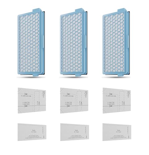 3 Hepa Filter Kompatibel mit Miele Staubsaugern, SF-HA 50 Active AirClean Filter für Miele Hepa Filter, Filtert Gerüche in der Luft, passend für SF-HA 50 S4 S5 S6 S8 Serie Staubsauger von Shinemond