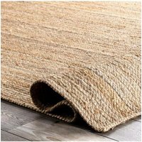 Teppiche-Jute Bereich Teppich - 240cmx300cm Teppich-8x10Ft-Handgewebt Natur Jute Teppich-Boho Teppich-Yoga Meditation Teppiche-Umweltfreundliche von ShineyFeatherUK