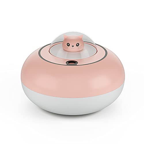 Mini Luftbefeuchter, USB Humidifiers Ultraschall Luftbefeuchter mit 300ml Wassertank und LED Licht , Automatische Abschaltung und Super leise für Schlafzimmer Zuhause Schreibtisch Pflanzen von Shineyoo