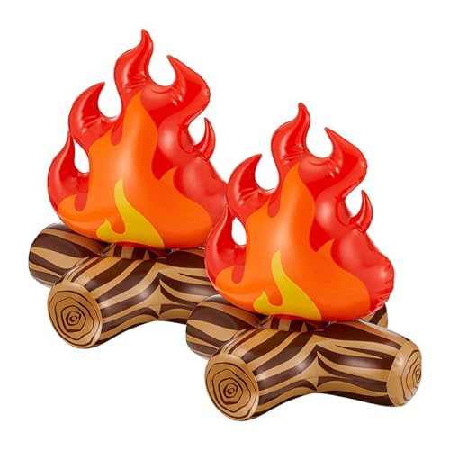ShiningUU Aufblasbares künstliches Lagerfeuer, künstliche Flamme, Camping-Requisiten für Camping-Spiele und Gartenpartys, Spiel-Requisiten, Dekoration, Partyzubehör, Halloween-Partyzubehör, 2 Stück ShiningUU Aufblasbares künstliches Lagerfeuer, künstliche Flamme, Camping-Requisiten für Camping-Spiele und Gartenpartys, Spiel-Requisiten, Dekoration, Partyzubehör, Halloween-Partyzubehör, 2 Stück von ShiningUU