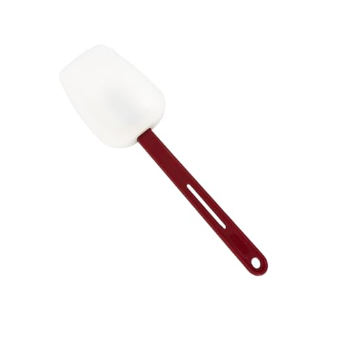 Silikon-Spatel – ShiningUU Hochtemperatur-Gummi-Spatel | hitzebeständige kommerzielle Spatel zum Backen und Kochen | robuster Küchenschaber mit ergonomischem Griff (Rot, 26 cm) von ShiningUU
