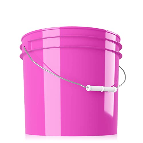 chemicalworkz Performance Bucket Wascheimer 3,5GAL/13L für die schonende Auto Handwäsche (pink) + kompatibel mit Detail Guardz - Dirt Lock & Scrub Wall, Dirt Trap Schmutzsieb, Gamma Lids von Shiny Freaks