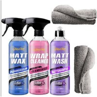 MATT WASH - MATTSHAMPOO + MATT WAX + WRAP CLEANER SET (3x500ml) von ShinyChiefs