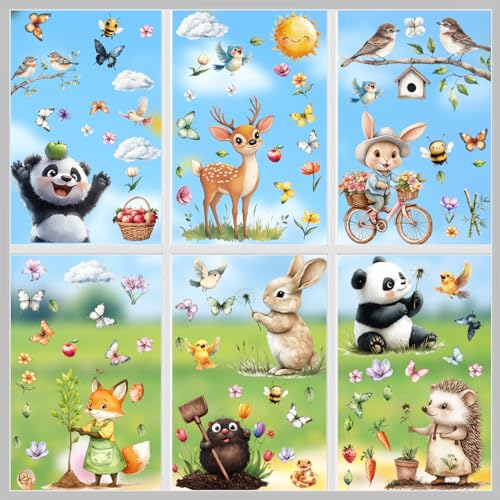 Shinybox Fensterbilder Frühling Selbstklebend, 9 Blätter Fensterbilder Frühling Sommer Schmetterlinge Deko, Fensterbilder Blumen Wiederverwendbar, Fensterbilder Kinderzimmer Fensterdeko Frühling(F) Shinybox Fensterbilder Frühling Selbstklebend, 9 Blätter Fensterbilder Frühling Sommer Schmetterlinge Deko, Fensterbilder Blumen Wiederverwendbar, Fensterbilder Kinderzimmer Fensterdeko Frühling(F) von Shinybox