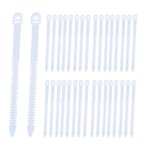 30 Stück Nylon Universal Kabelbinder Schnalle PE Fischgräten-Bindung Kabelbinder Band Daten B2O4 Stromkabel von Shinyruo