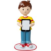 Junge Mit Ipad | I Have A Pic Personalisierter Weihnachtsschmuck von ShipMyGifts