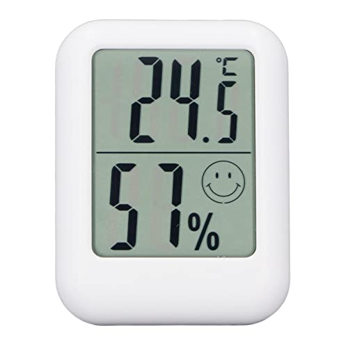 Elektronisches Thermometer, elektronisches Temperatur- und Luftfeuchtigkeitsmessgerät, Digitalanzeige, genaues, modisches Aussehen, magnetische Saugfunktion für Schlafzimmer, Schule von Shipenophy