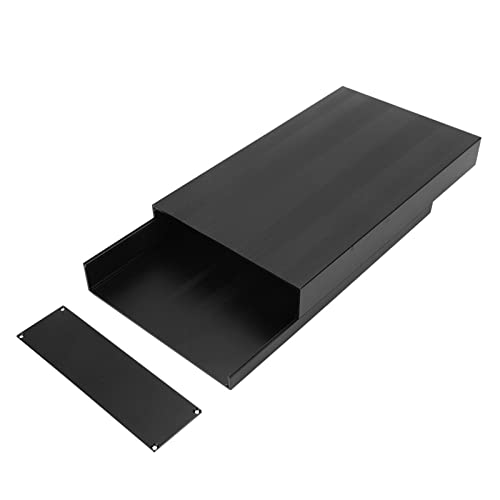 Shipenophy Leiterplattenplatine PCB Instrument Aluminiumkühlbox Elektronische Projektgehäuse Hülle Aluminiumlegierung Gehäuse für Elektronikprojekte Matt Schwarz 50x178x300mmmm von Shipenophy