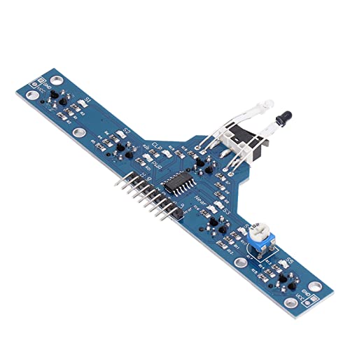 Line- -Module, 5-Kanal-LED-Anzeige, Pegel, Ausgangssignal, Infrarot-Sensormodul, empfindlich für Roboter von Shipenophy