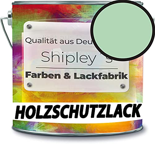 Holzschutzlack Holzlack Holzlasur wetterbeständiger Langzeitschutz Wetterschutzfarbe Holzschutzfarbe RAL 6019 Weißgrün // Shipley's Farben & Lackfabrik von Shipley's Farben & Lackfabrik