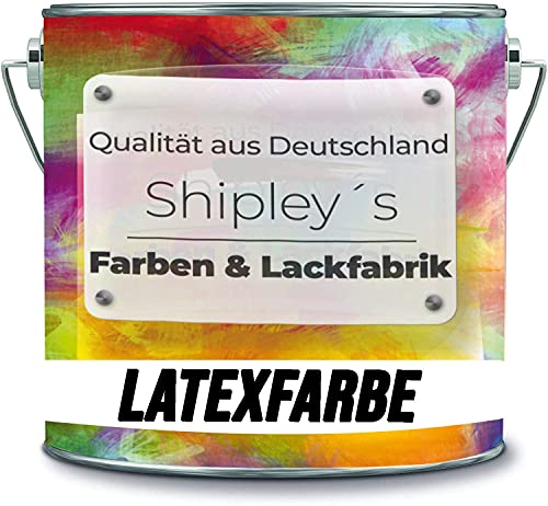 Shipley's Farben & Lackfabrik Latexfarbe Dispersionsfarbe strapazierfähige abwaschbare Wandfarbe in vielen exklusiven Farbtönen (1 l, Dunkel Blau) von Shipley's Farben & Lackfabrik